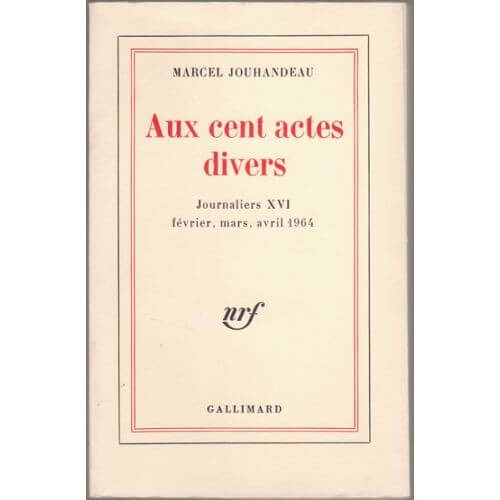 Aux cent actes divers - Click to enlarge picture.