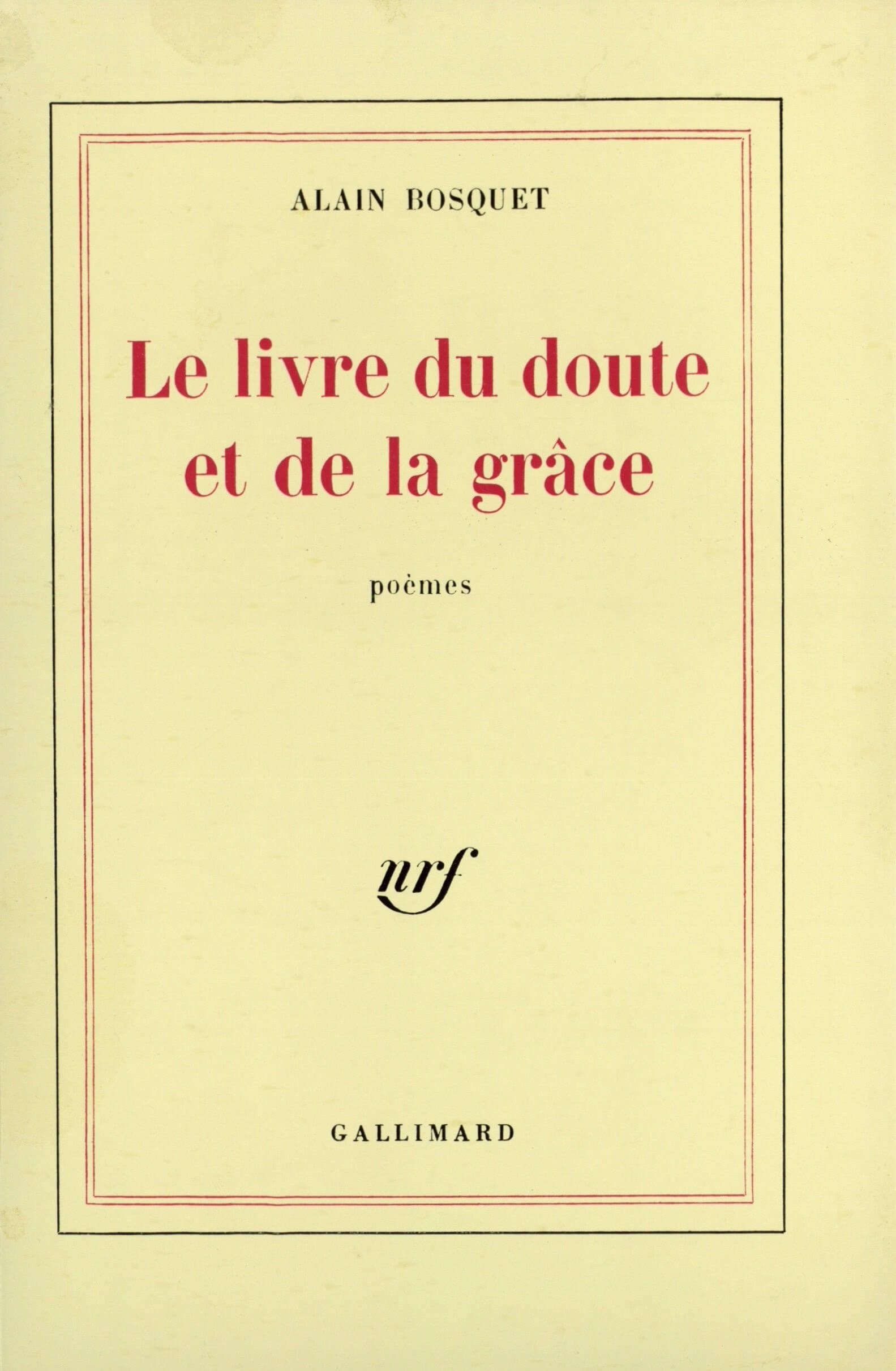 Le livre du doute et de la grâce - Click to enlarge picture.