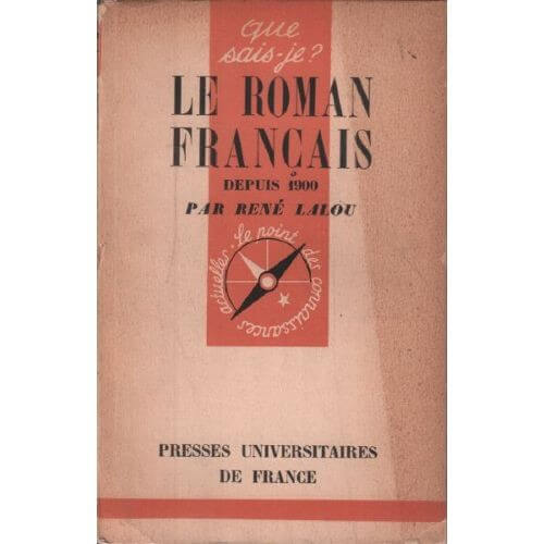 Le roman français depuis 1900 - Click to enlarge picture.