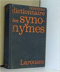Nouveau dictionnaire des synonymes - Click to enlarge picture.