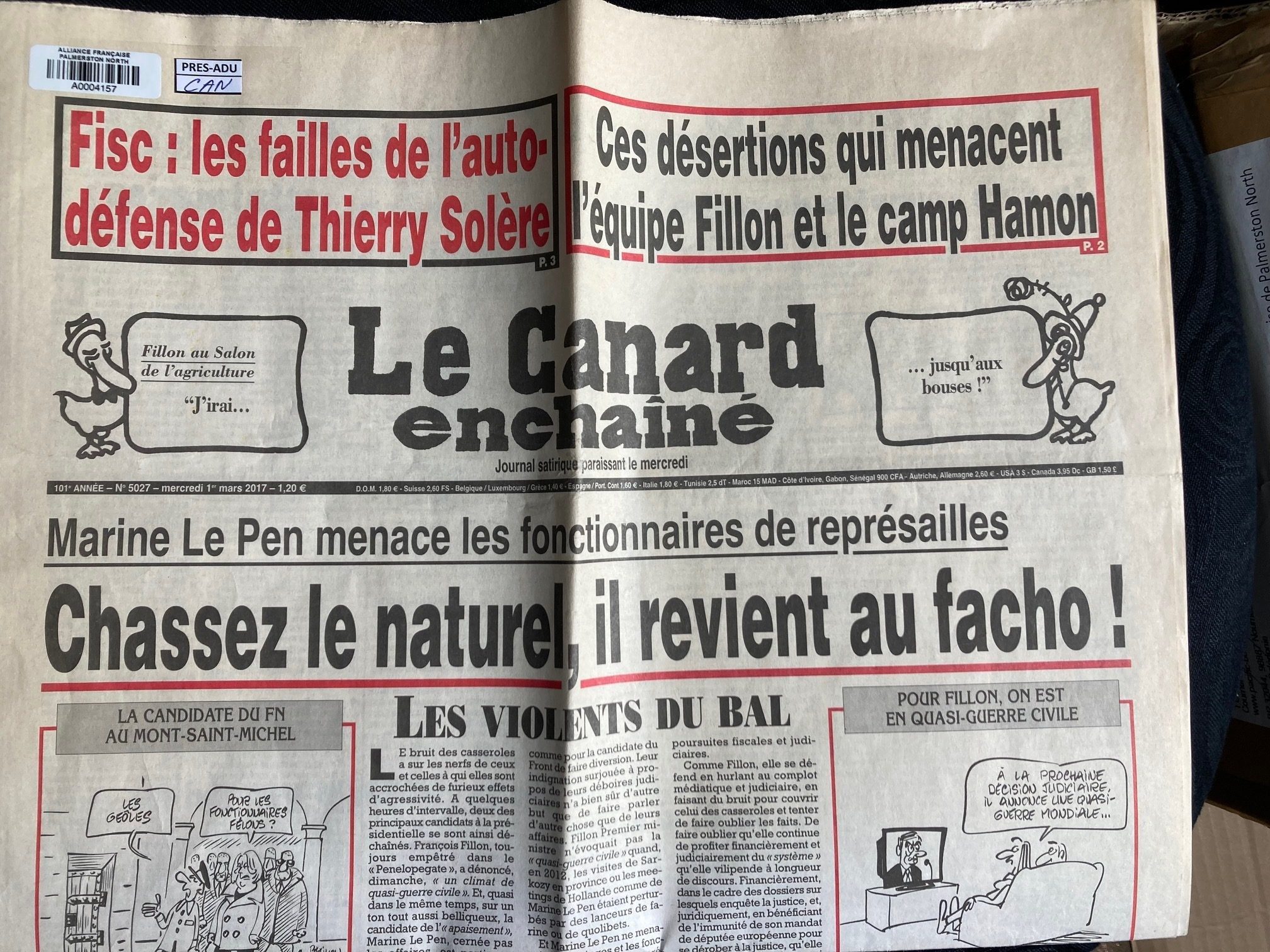 Chassez le naturel, il revient au facho! - Click to enlarge picture.