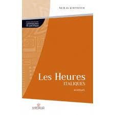 Les heures italiques - Click to enlarge picture.