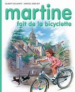 Martine fait de la bicyclette - Click to enlarge picture.