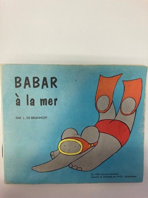 Babar à la mer - Click to enlarge picture.