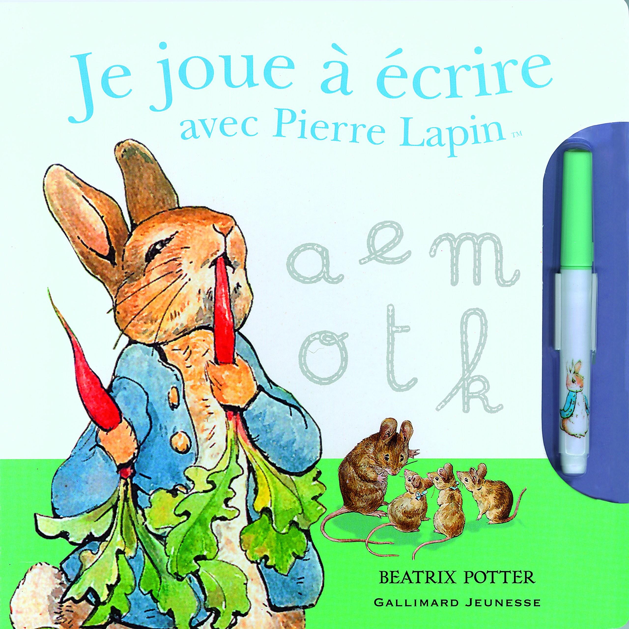 Je joue à écrire avec Pierre Lapin - Click to enlarge picture.