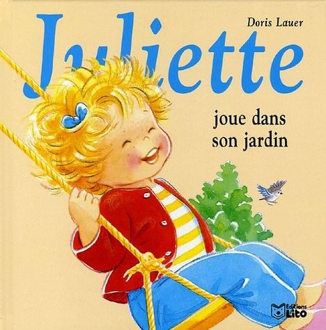 Juliette joue dans son jardin - Click to enlarge picture.