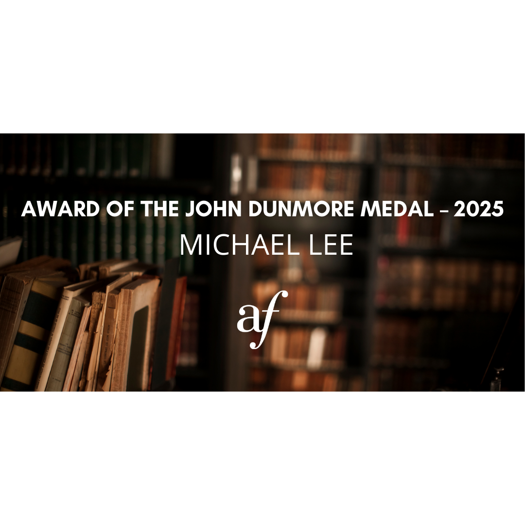 Award of the John Dunmore Medal – 2025