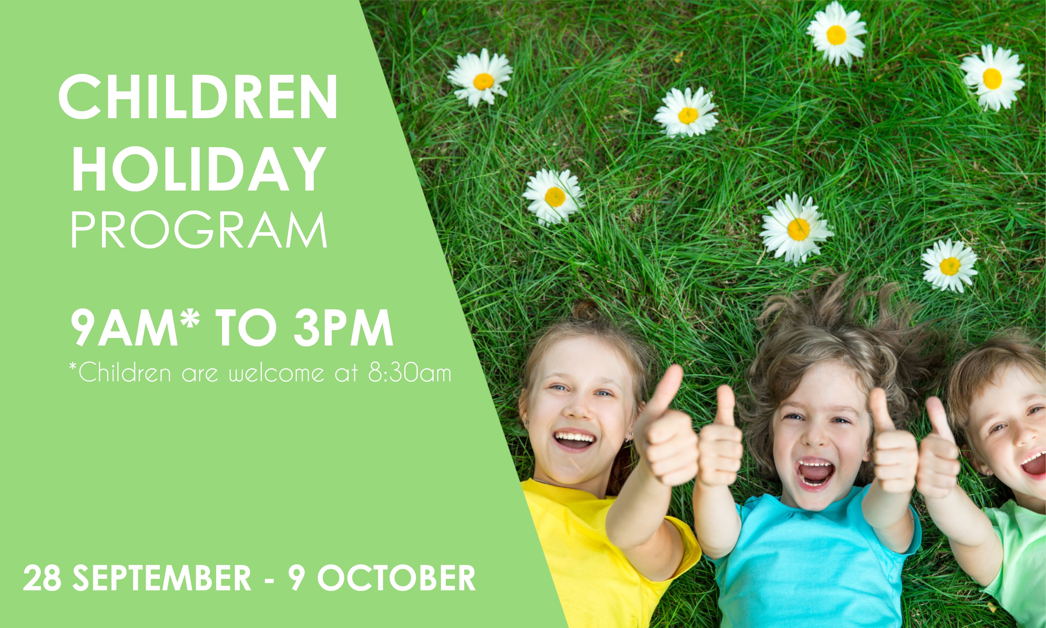 Children's Holiday Programme - Sep-Oct 2026