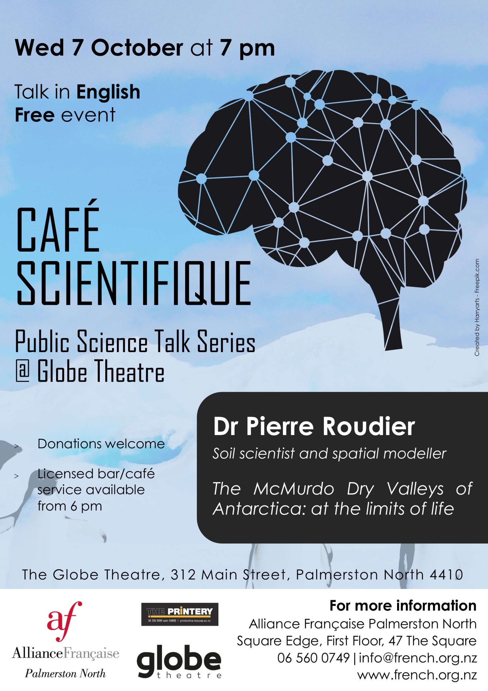 Alliance Francaise Palmerston North - Cafe Sciences - October