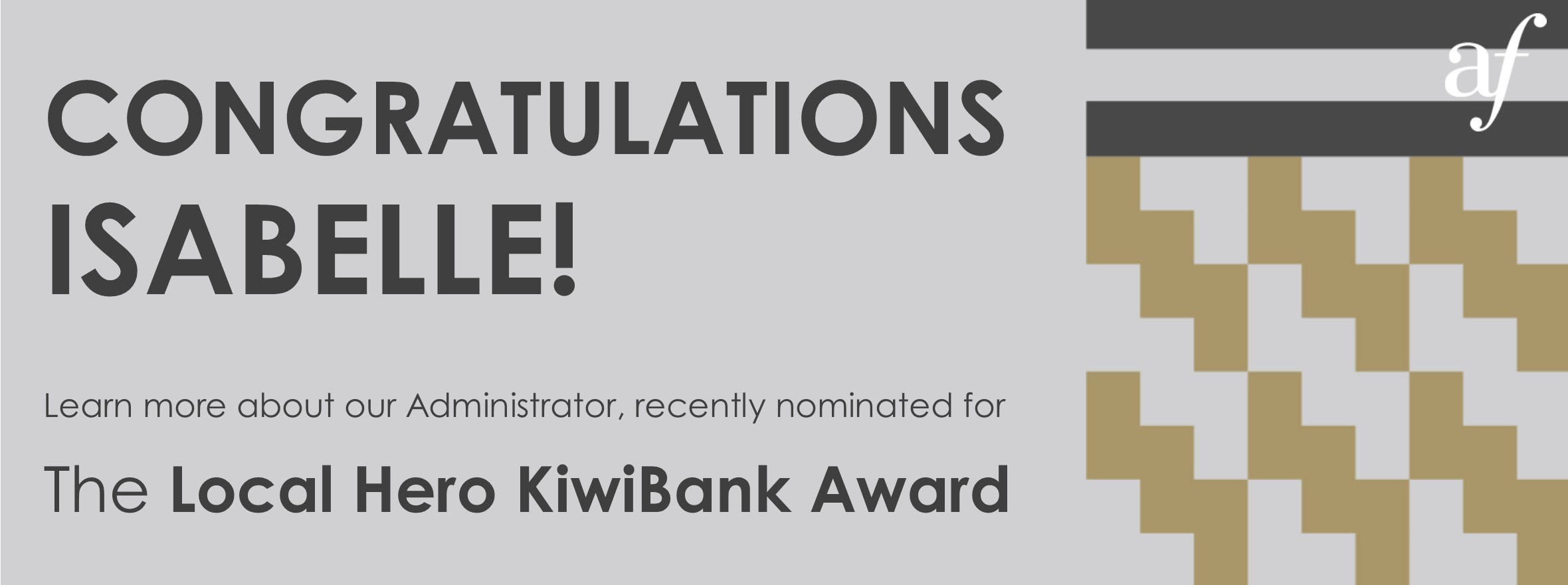 KiwiBank Local Hero Award
